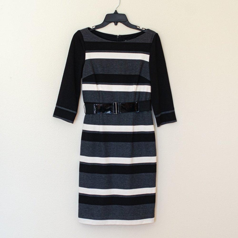 White House Black Market Striped Dress Size 4